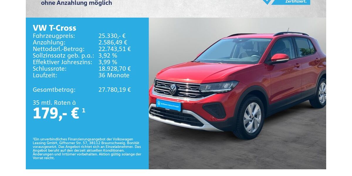 VW T-Cross 14.500 km 24.680 &euro; Kitzingen 97318