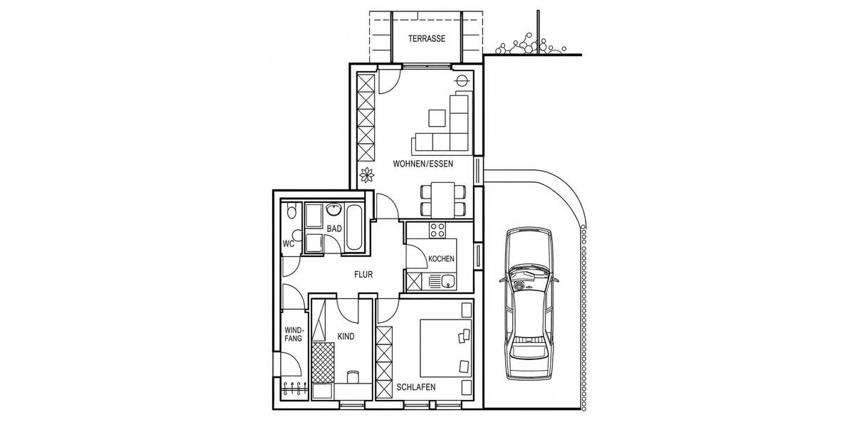 Erdgeschoßwohnung Leutkirch im Allgäu - 3 Zimmer, 68 m&sup2;, 249.000&euro; | Angebot:26920788