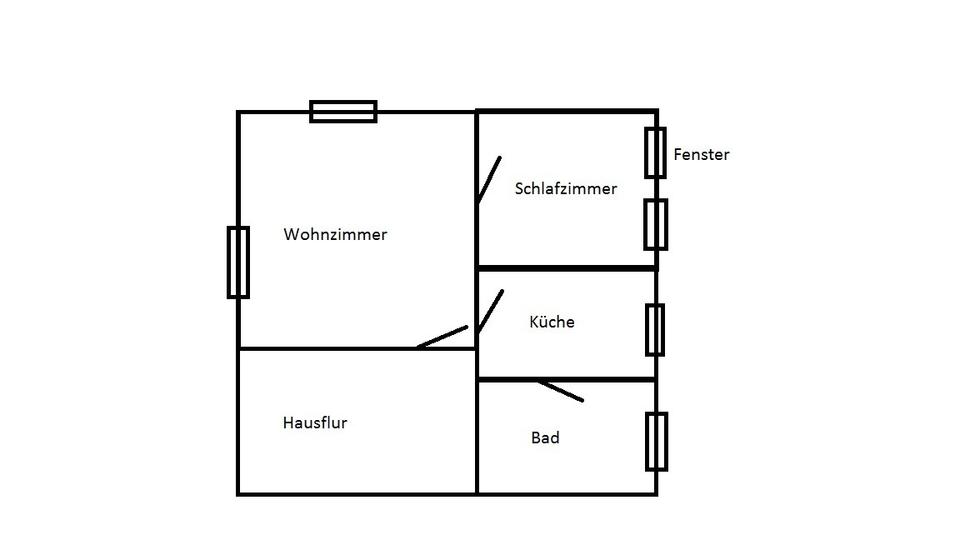 Erdgeschoßwohnung Waltershausen - 2 Zimmer, 55 m&sup2;, 550&euro; | Angebot:25783765