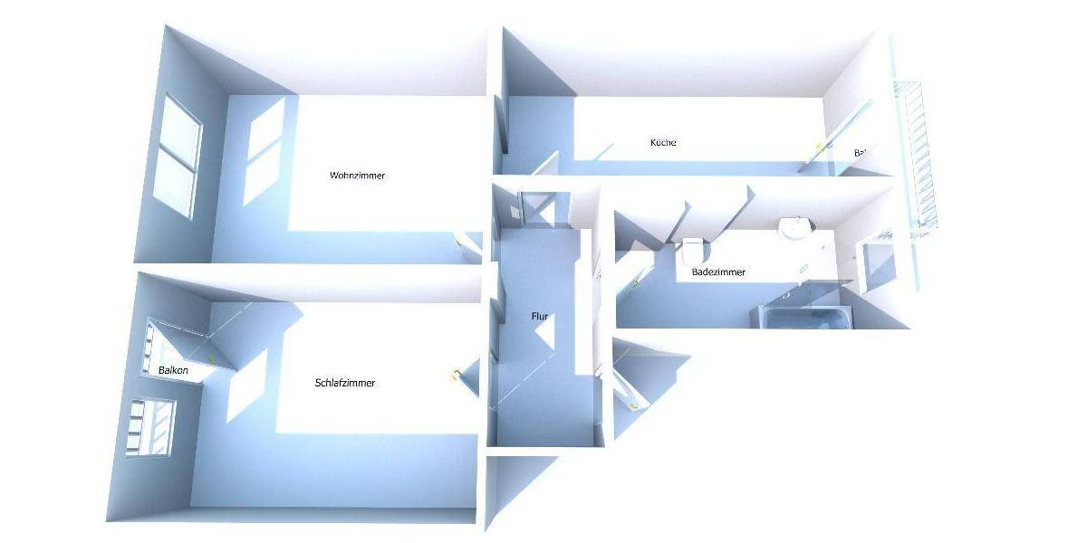 Etagenwohnung Riesa Altriesa - 2 Zimmer, 73 m&sup2;, 395&euro; | Angebot:25985365