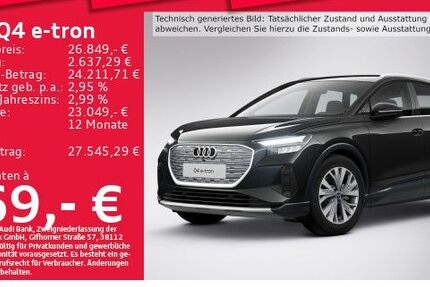 Audi Q4 e-tron 26.119 km 26.849 € München 80935