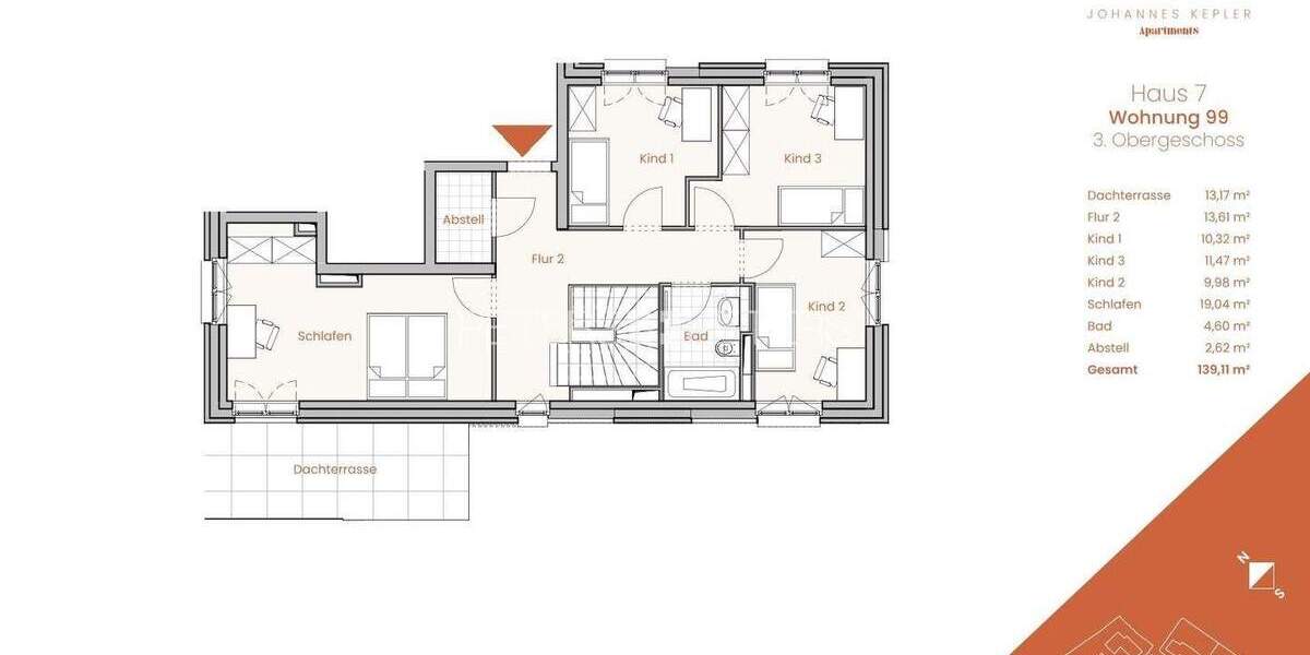 Etagenwohnung Lübeck St. Gertrud - 5 Zimmer, 128 m&sup2;, 1.699&euro; | Angebot:25167339