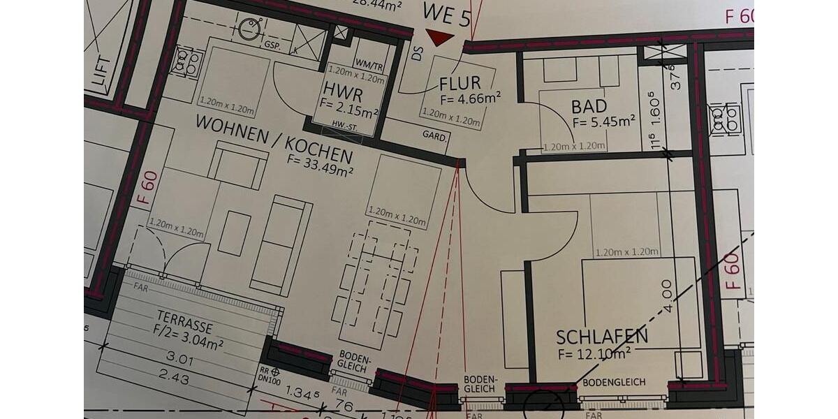 Erdgeschoßwohnung Nordhorn Bakelde - 2 Zimmer, 61 m&sup2;, 243.900&euro; | Angebot:26956720