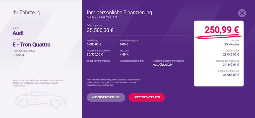 Audi e-tron 46.700 km 35.800 &euro; Zwickau 08056