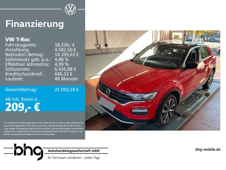 VW T-Roc 88.488 km 18.330 &euro; Freiburg 79115