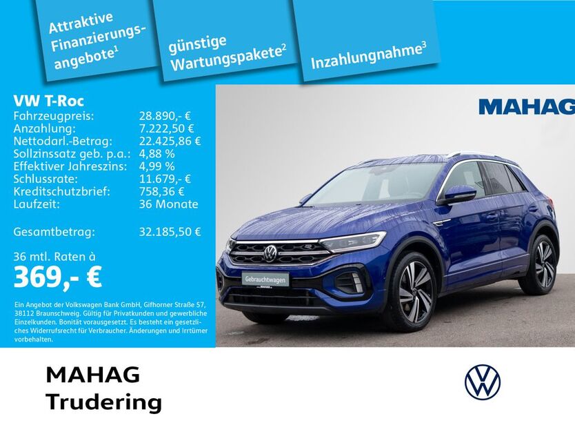VW T-Roc 59.507 km 28.890 € München 81825