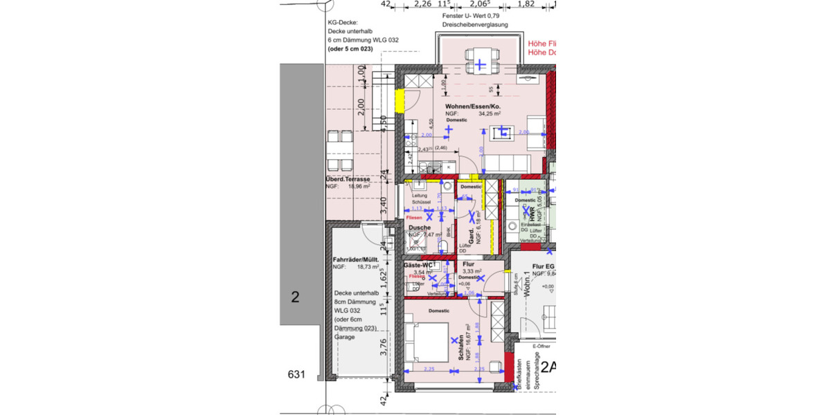 Gemütliche EG-Wohnung mit überdachter Terasse ERSTBEZUG 2 zimmer