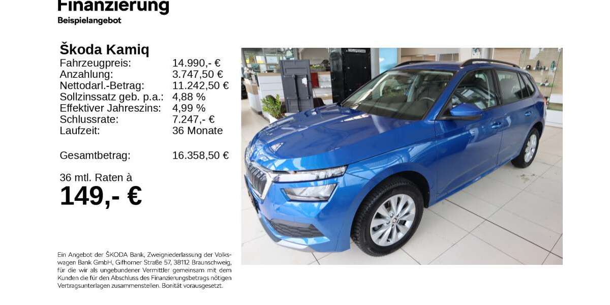 Skoda Kamiq 59.980 km 14.840 &euro; Gifhorn 38518