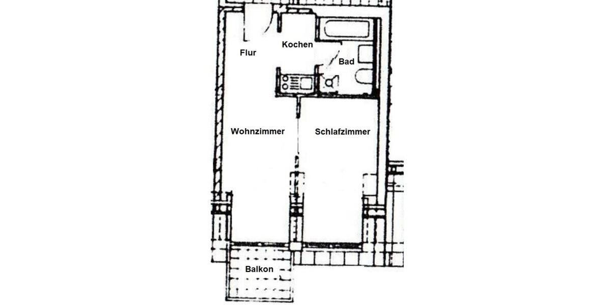 Dachgeschoßwohnung Werdau - 2 Zimmer, 45 m&sup2;, 33.900&euro; | Angebot:25792361