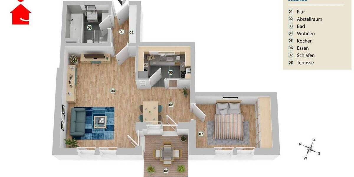 Etagenwohnung Rheine Schotthock - 1 Zimmer, 278 m&sup2;, 725.000&euro; | Angebot:26389082