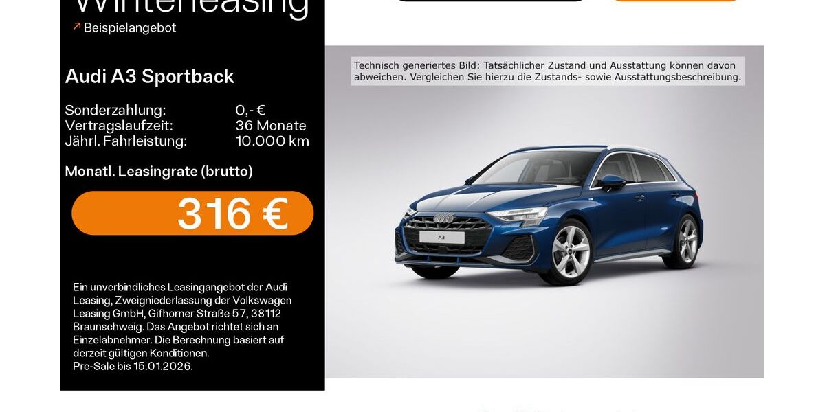 Audi A3 12.475 km 34.980 &euro; Coburg 96450