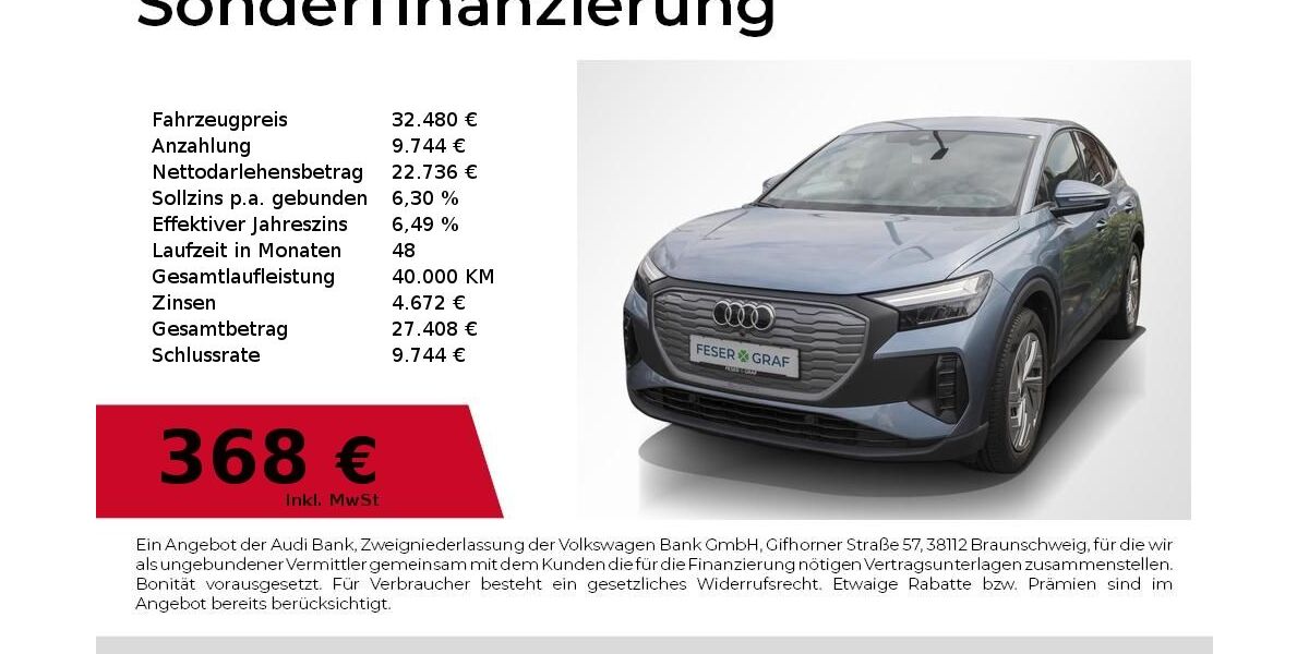 Audi Q4 e-tron 52.600 km 32.480 &euro; Nürnberg 90411