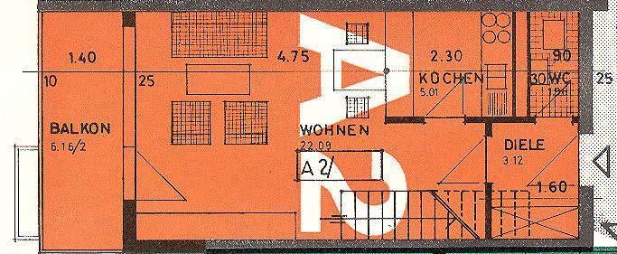 Etagenwohnung Lahr (Schwarzwald) - 1 Zimmer, 36 m&sup2;, 450&euro; | Angebot:26409401