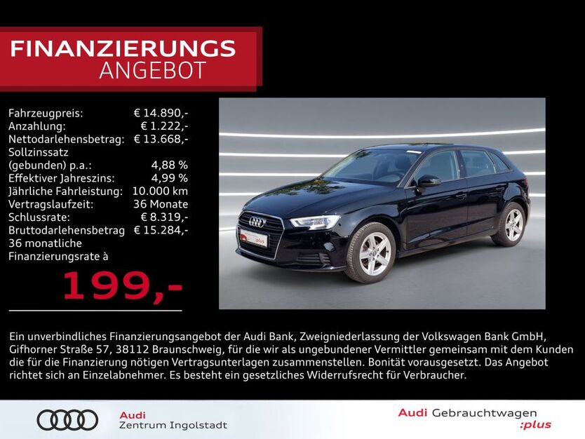 Audi A3 49.979 km 14.890 € Ingolstadt 85057