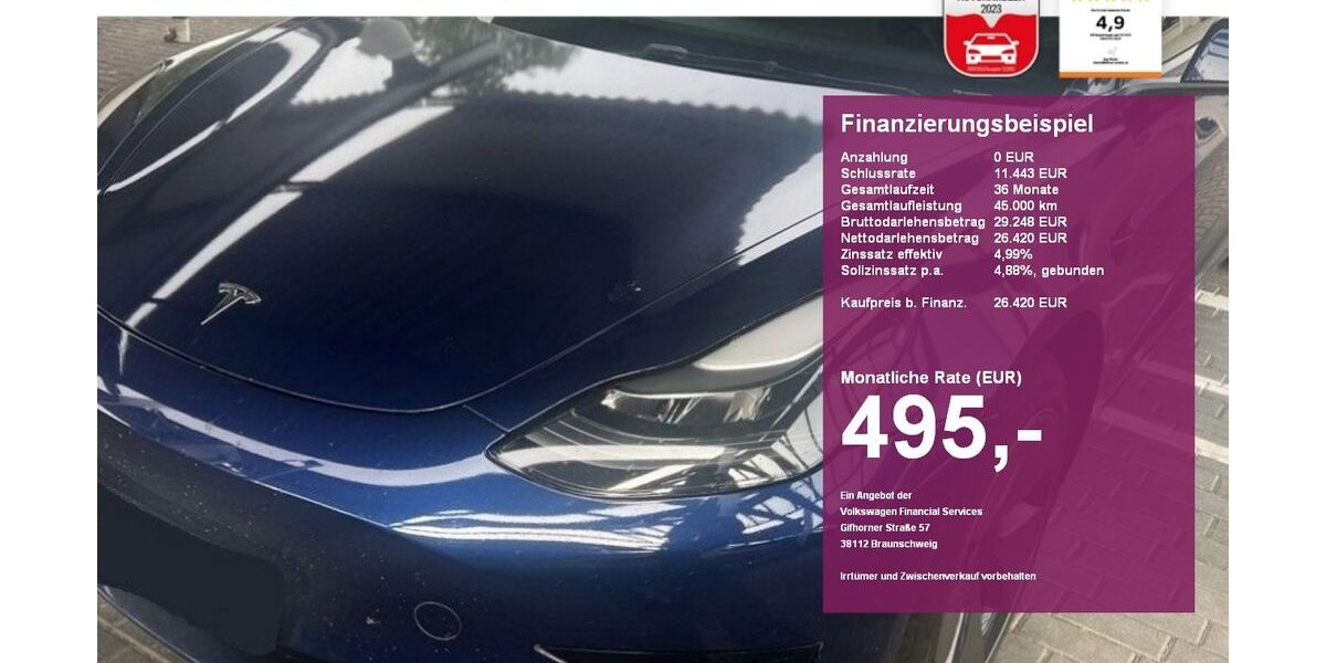Tesla Model 3 58.200 km 26.420 &euro; Albbruck 79774