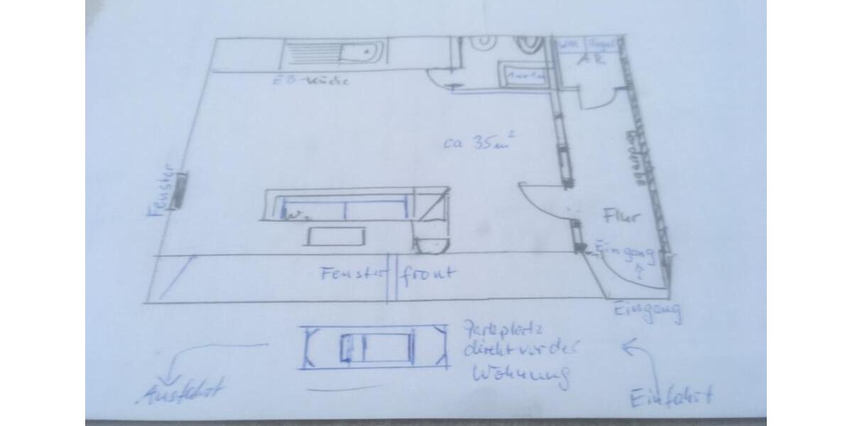 Erdgeschoßwohnung Stemwede - 1 Zimmer, 36 m&sup2;, 400&euro; | Angebot:24561428