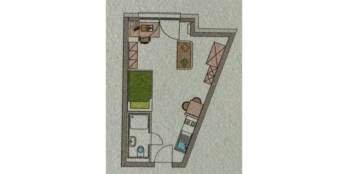Etagenwohnung Bayreuth City - 1 Zimmer, 27 m&sup2;, 127.500&euro; | Angebot:27113860