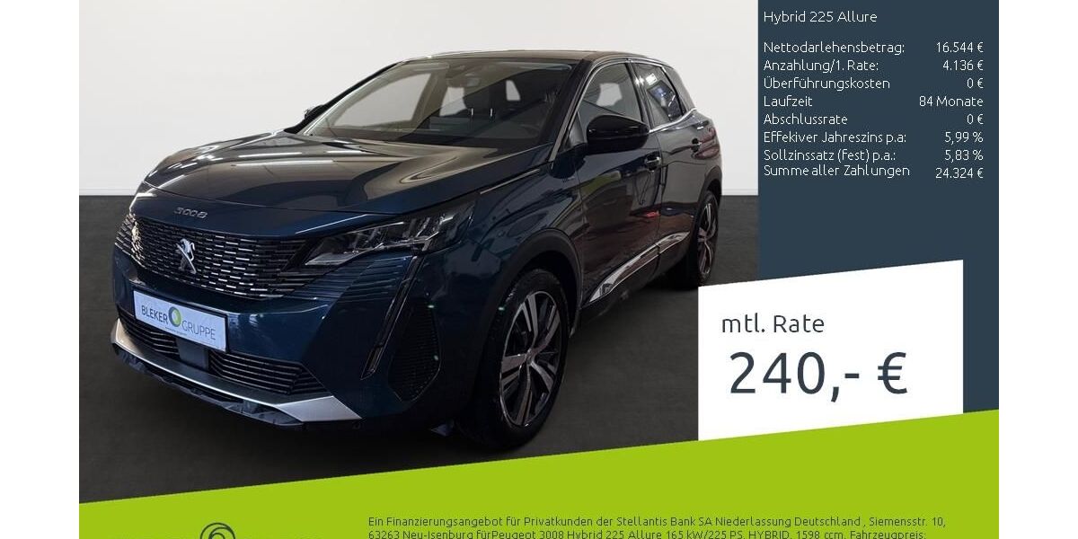 Peugeot 3008 32.096 km 20.680 &euro; Borken 46325