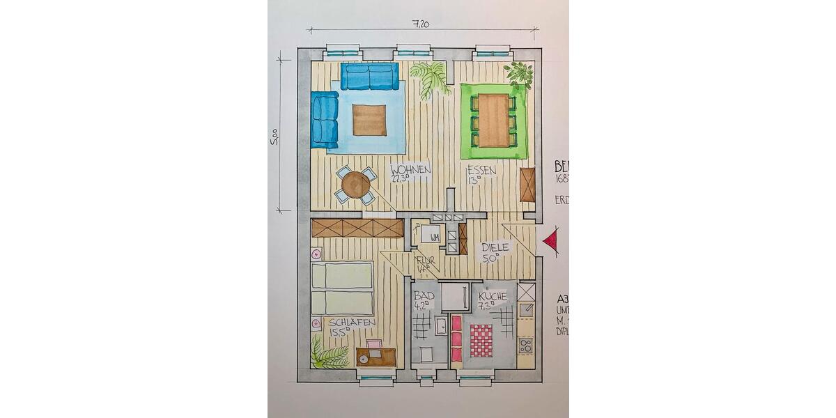 Erdgeschoßwohnung Rheinsberg - 2 Zimmer, 72 m&sup2;, 695&euro; | Angebot:26085715