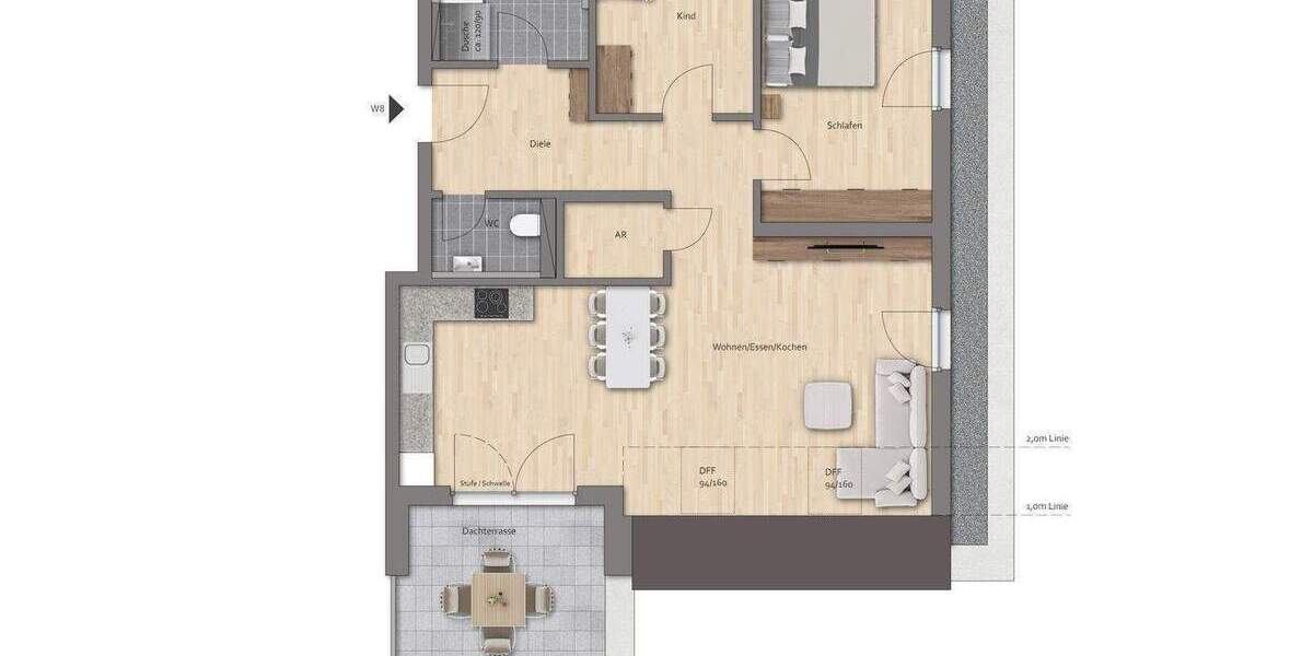 Etagenwohnung Roth Eckersmühlen - 3 Zimmer, 93 m&sup2;, 436.100&euro; | Angebot:26820369