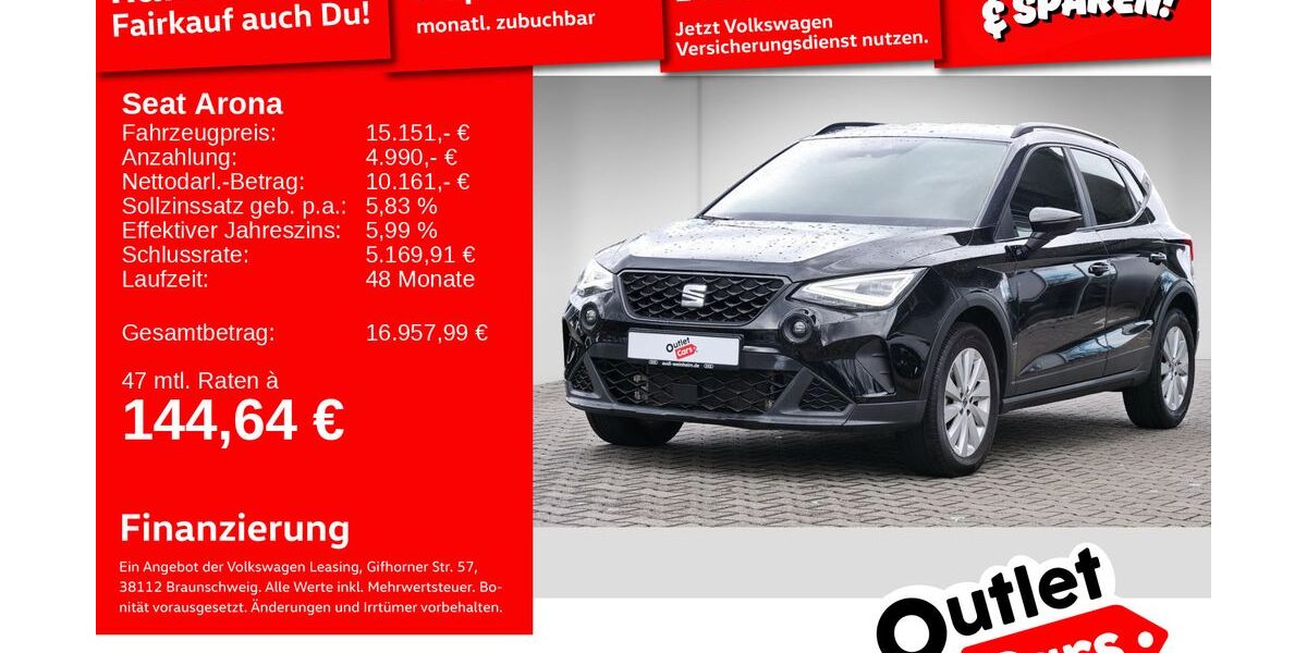Seat Arona 67.567 km 14.899 &euro; Mannheim 68309