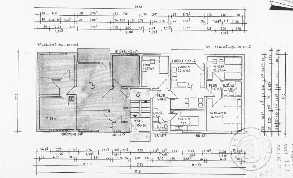 Helle 4,5-Zimmer Wohnung im 1. OG links, ruhige Lage, Balkon 4.5 zimmer