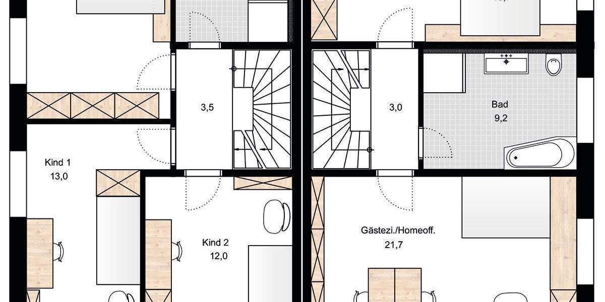 Doppelhaushälfte Ostfildern / Nellingen Nellingen - 7 Zimmer, 181 m&sup2;, 822.496&euro; | Angebot:24873305