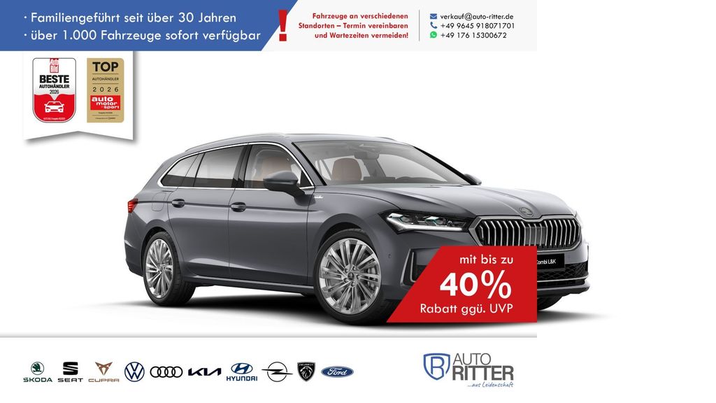 Skoda Superb 1.454 km 52.890 &euro; Eschenbach 92676