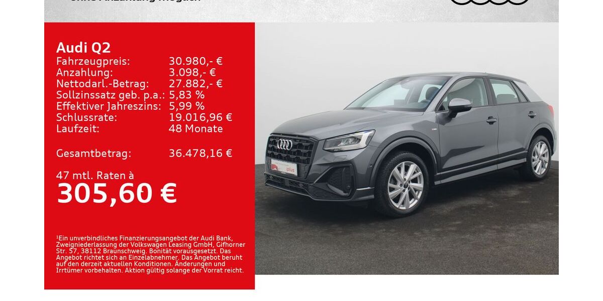 Audi Q2 26.500 km 30.980 &euro; Würzburg 97076