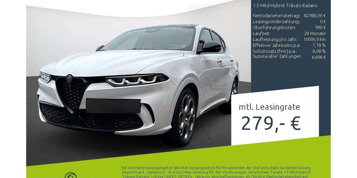 Alfa Romeo Tonale 8.165 km 42.980 &euro; Münster 48163