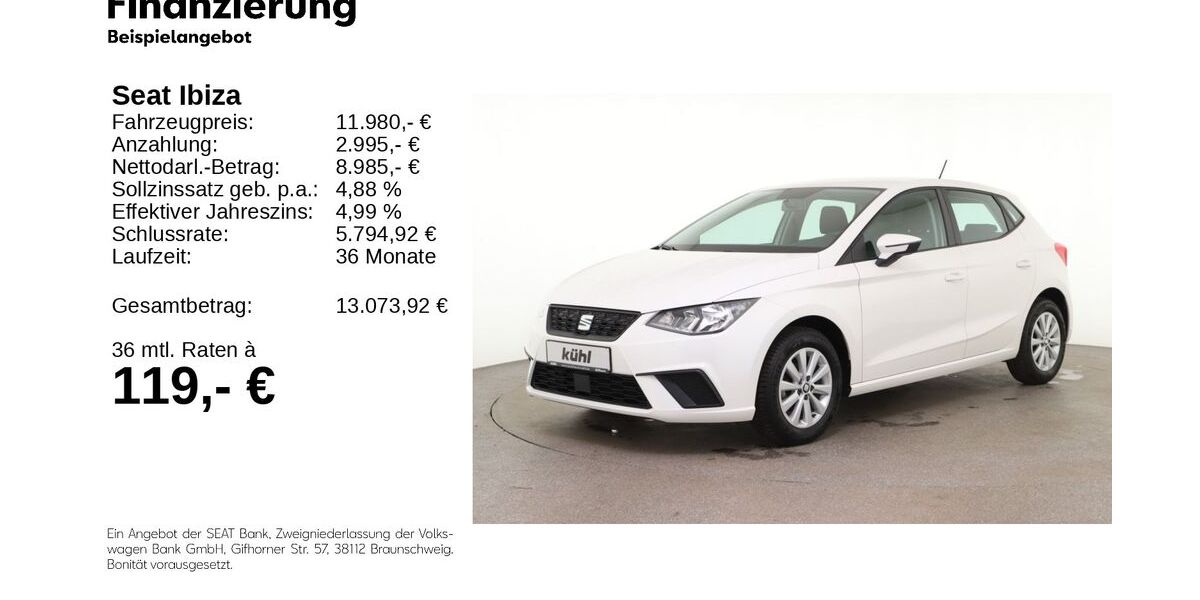 Seat Ibiza 61.490 km 11.780 &euro; Gifhorn 38518