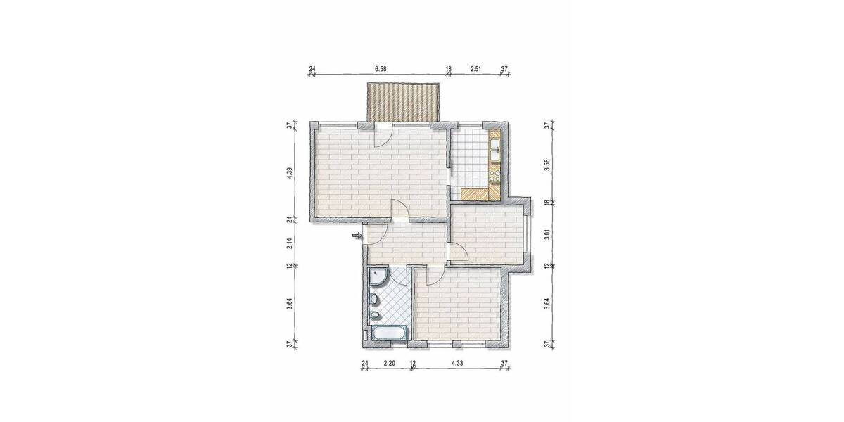 Etagenwohnung Ulm Lehr - 3 Zimmer, 81 m&sup2;, 387.000&euro; | Angebot:26834135