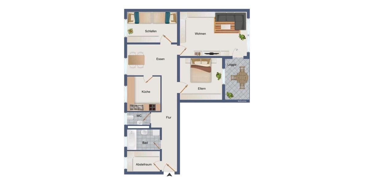 Etagenwohnung Laichingen - 3.5 Zimmer, 89 m&sup2;, 269.000&euro; | Angebot:25292104
