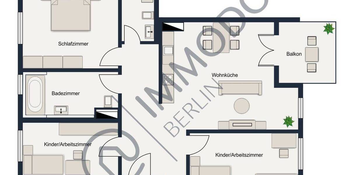 Etagenwohnung Berlin Wilmersdorf - 4 Zimmer, 100 m&sup2;, 699.000&euro; | Angebot:26856126