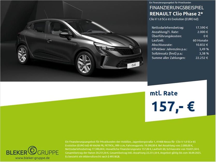 Renault Clio 2.500 km 16.690 € Bremen 28207