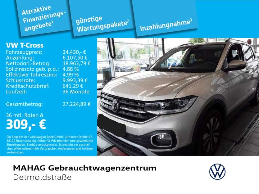 VW T-Cross 27.296 km 24.430 € München 80935