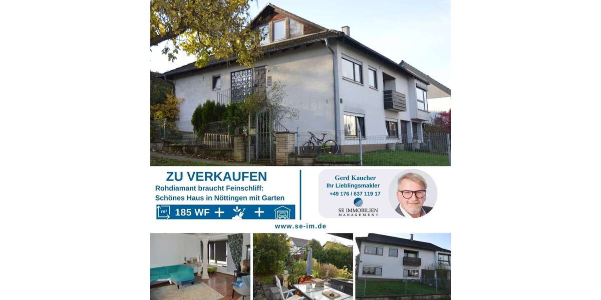Einfamilienhaus Remchingen- Nöttingen Nöttingen - 7 Zimmer, 186 m&sup2;, 449.000&euro; | Angebot:26038146