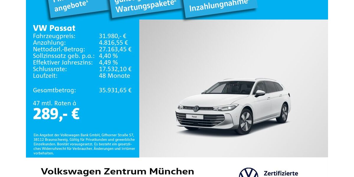 VW Passat 32.913 km 31.382 &euro; München 80687
