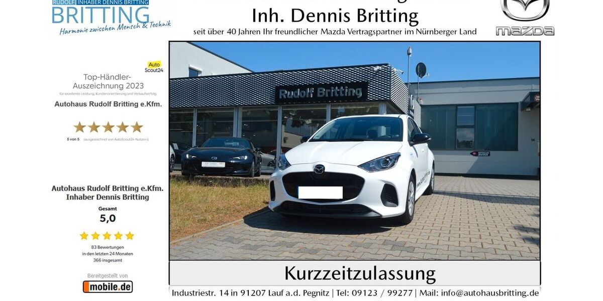 Mazda 2 Hybrid 5.000 km 21.390 € Lauf 91207