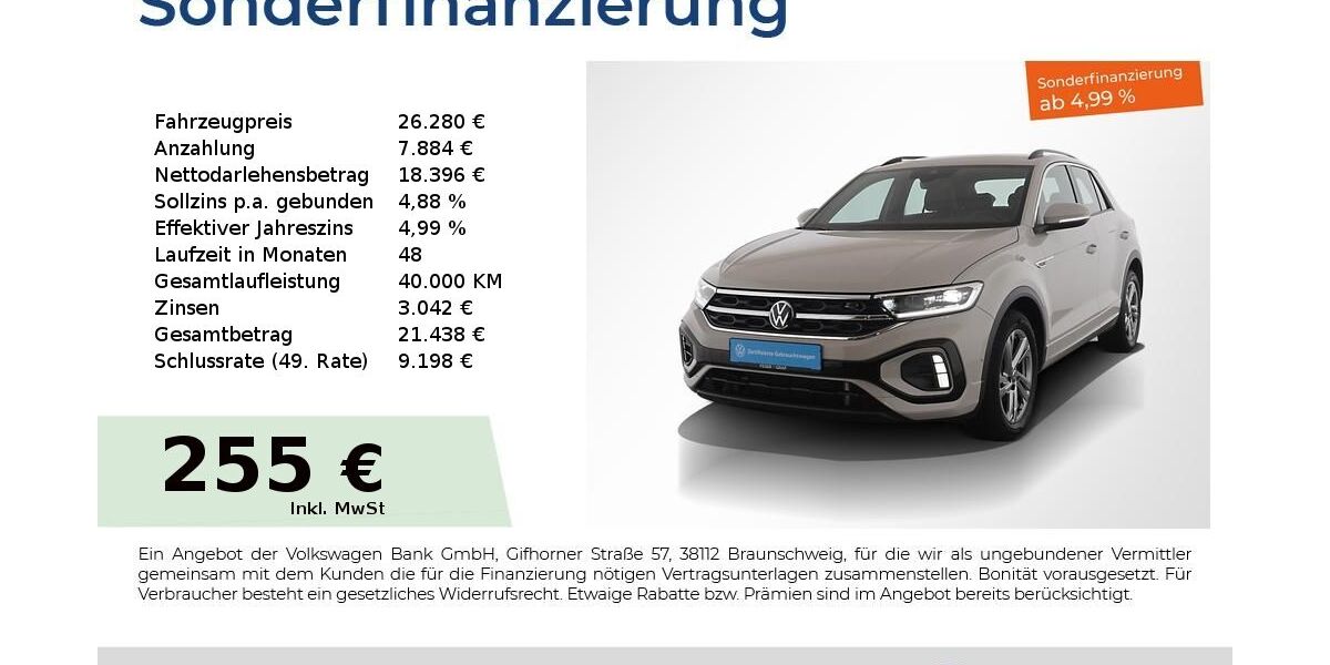 VW T-Roc 85.250 km 26.280 &euro; Nürnberg 90441