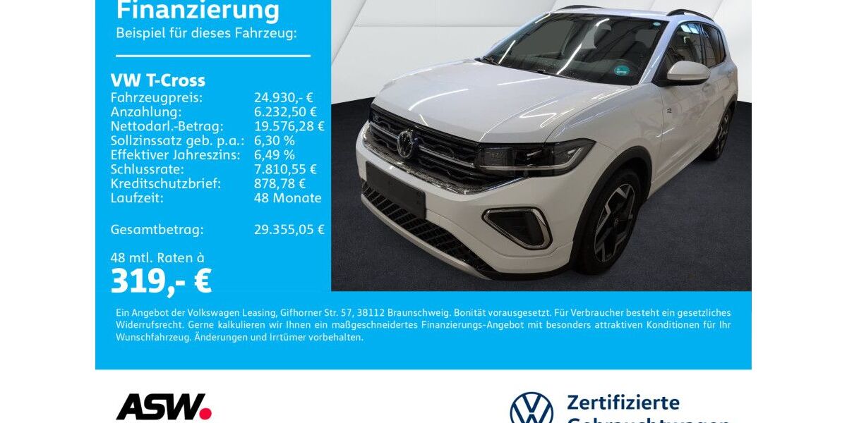 VW T-Cross 25.300 km 24.930 &euro; Bad Rappenau 74906