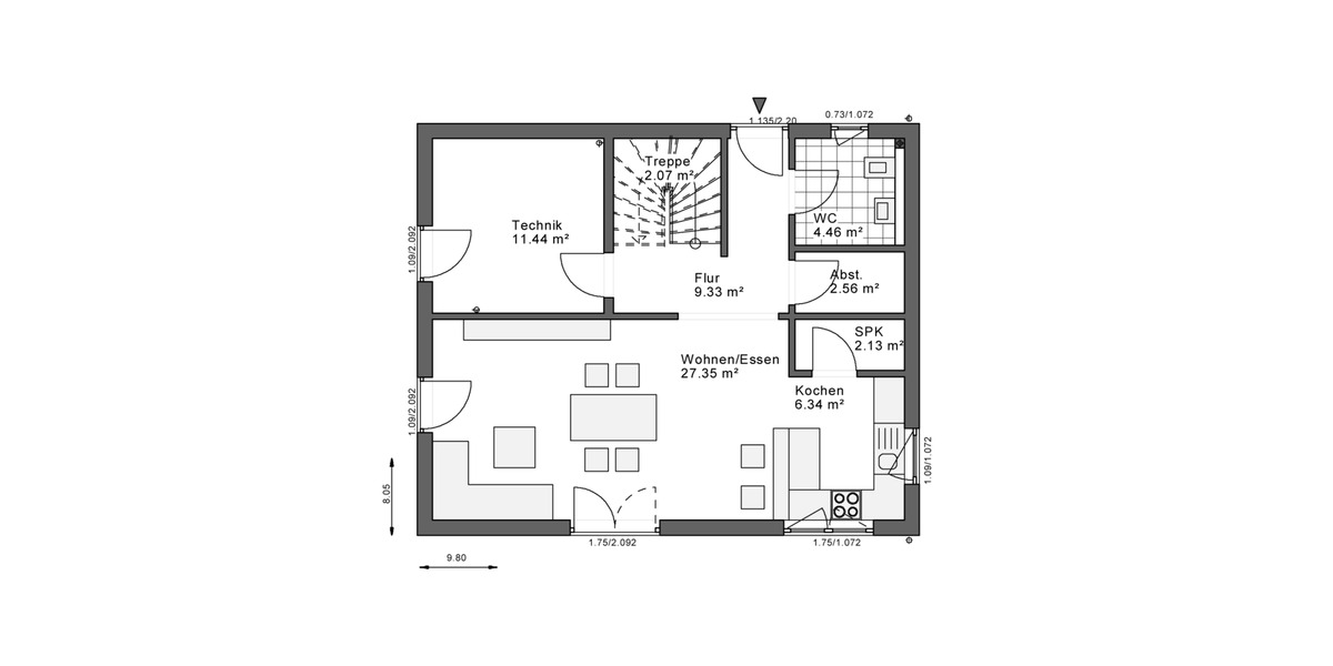 Einfamilienhaus Hünfeld - 3 Zimmer, 131 m&sup2;, 1.510&euro; | Angebot:26164912