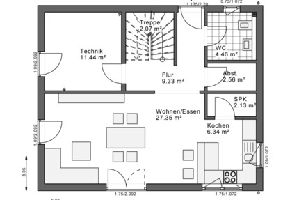Haus Hünfeld - 3 Zimmer, 131 m&sup2;, 1.510&euro; | Angebot:26164912