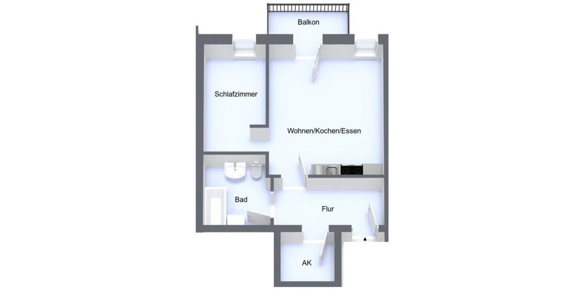 Singlewohnung in Fischbach, ruhig, grün & barrierefrei 2 zimmer