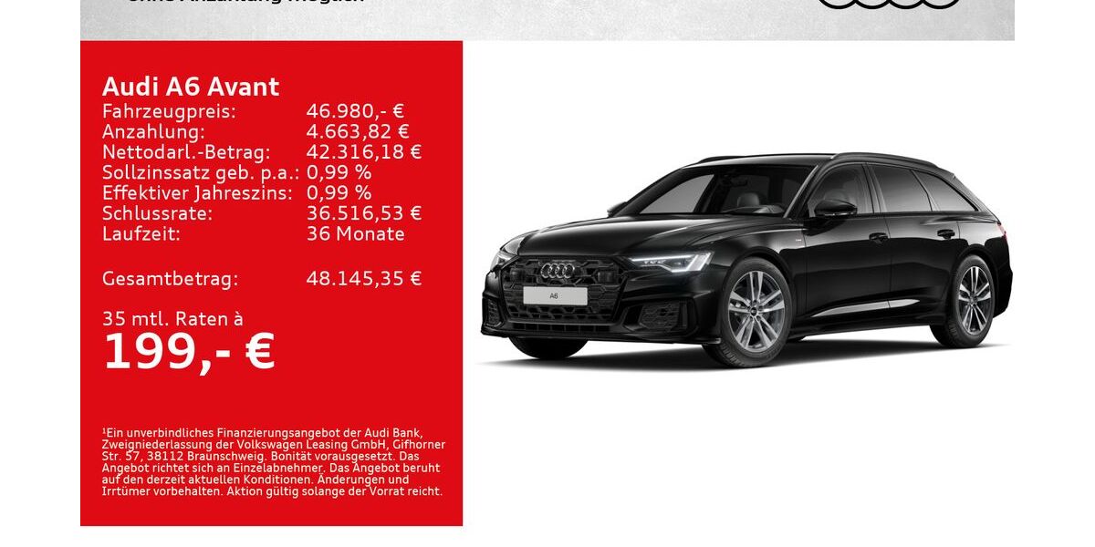 Audi A6 29.500 km 46.280 &euro; Kitzingen 97318