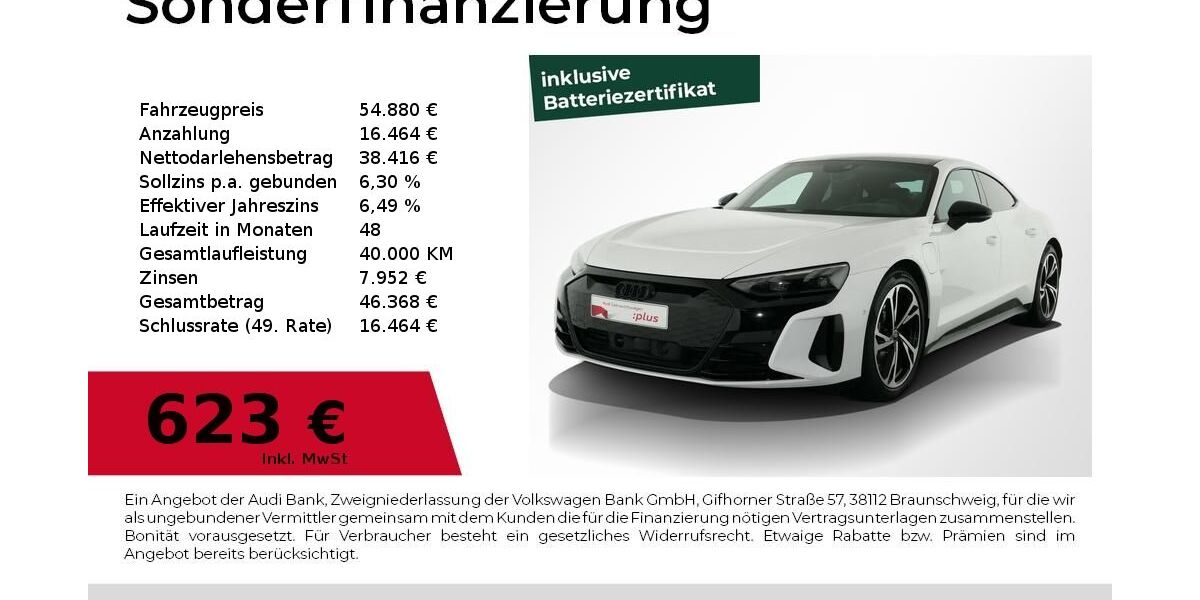 Audi e-tron GT 53.950 km 47.480 &euro; Nürnberg 90411