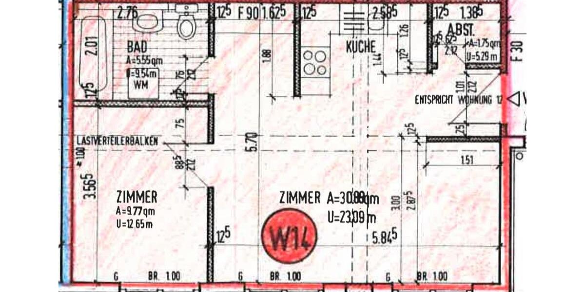 Etagenwohnung Burg - 2 Zimmer, 48 m&sup2;, 340&euro; | Angebot:26043019