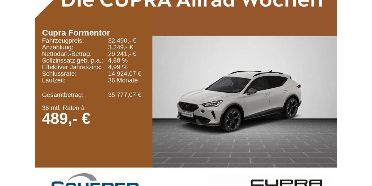 Cupra Formentor 13.549 km 32.490 &euro; Bingen / Rhein 55411