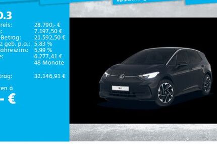VW ID.3 24.953 km 28.790 &euro; Langenhagen 30853