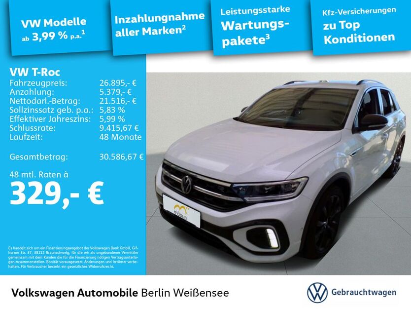 VW T-Roc 49.405 km 26.895 € Berlin 13088